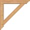 Ekena Millwork Traditional Traditional Smooth Bracket w/ Offset Brace, Western Red Cedar, 5 1/2"W x 30"D x 30"H BKT0604X30X30TRA01SWR - alternate 2